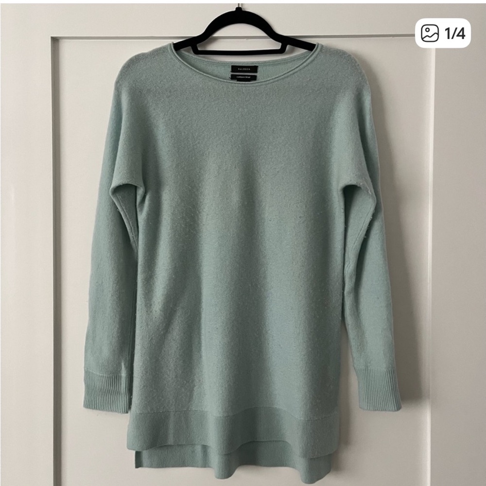 Halogen Cashmere and Wool Crew Neck Sweater